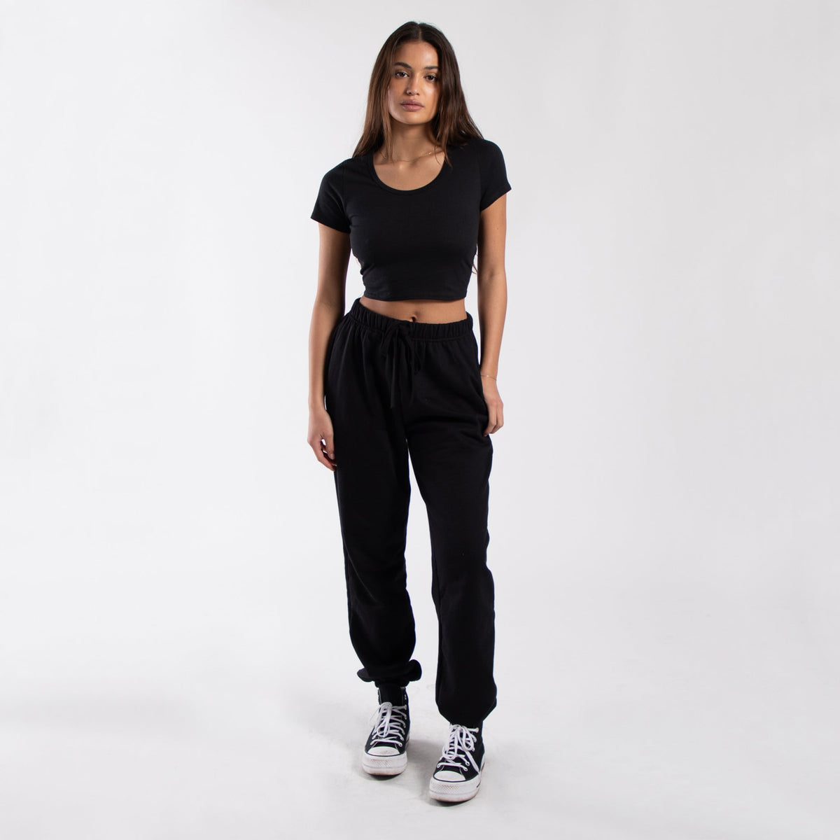 6004 - CLOSEOUT Women's Crop Tee-1