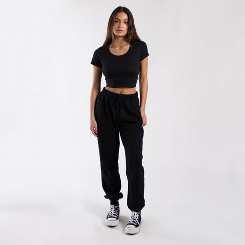 6004 - CLOSEOUT Women's Crop Tee-1