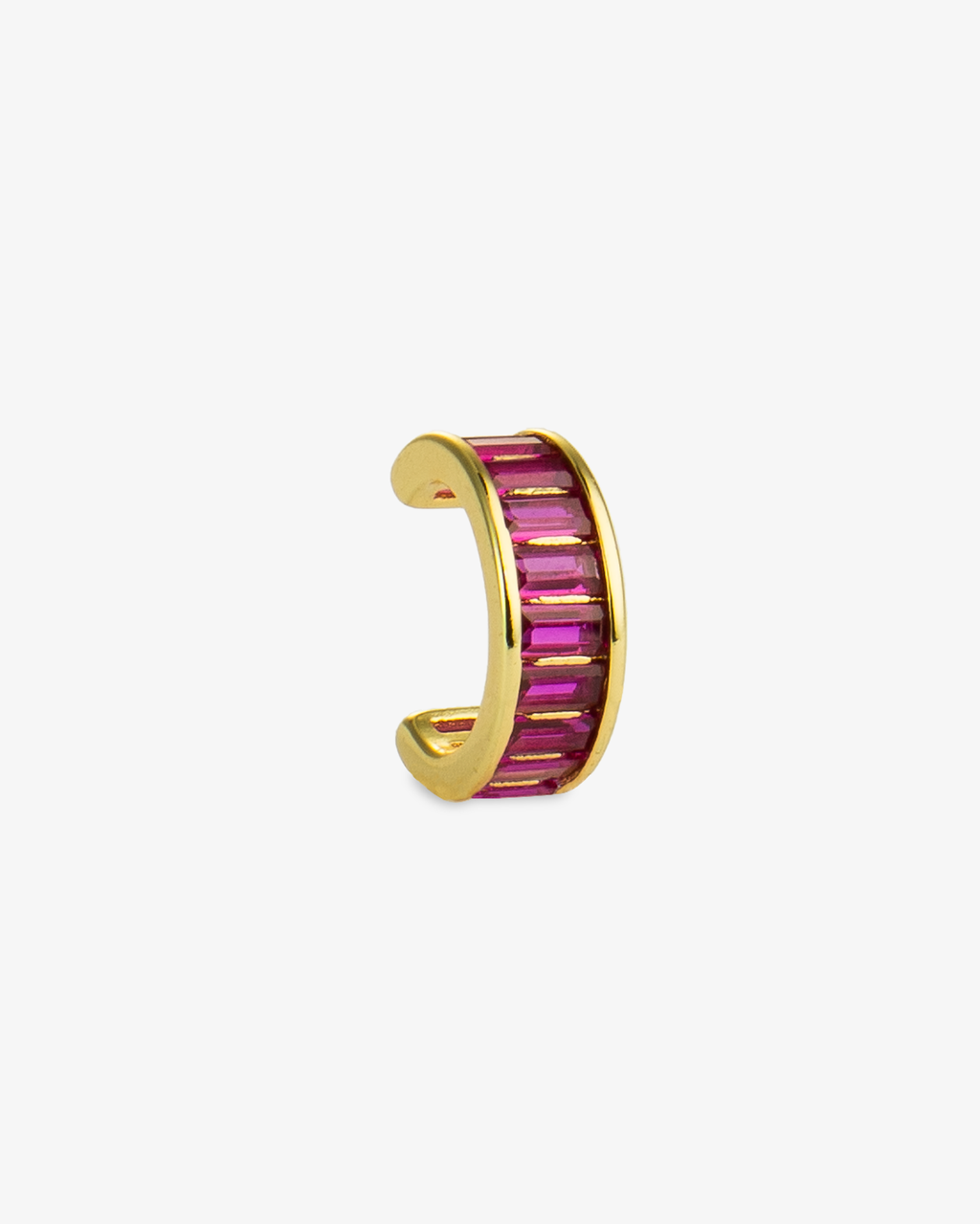 Liora Multicolor Simulated Diamond Ear Cuff-4