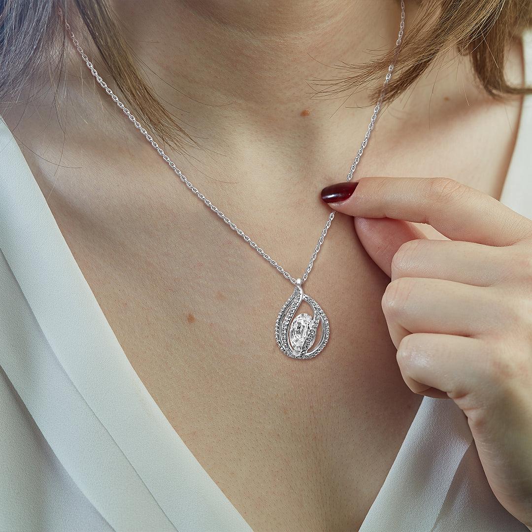 TRYNDI™ To My Best Mother-in-law Birdcage Necklace With Authentic Swarovski Crystals-4