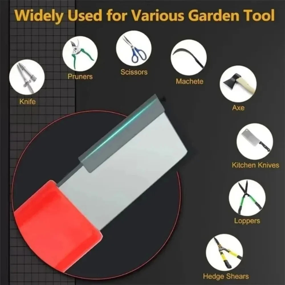 Professional Tungsten Diamond Ceramic Sharpening Stone for Kitchen Knife Scissor Garden Shears All Blades Cutting Tool Sharpener-2