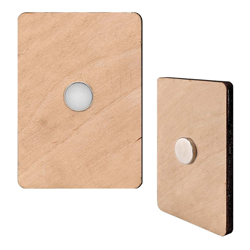 Aviator Teddy Bear Decorative Eco Wood Magnets Set of 6 by G. Debrekht - Christmas Decor - 8090010G-S6-3